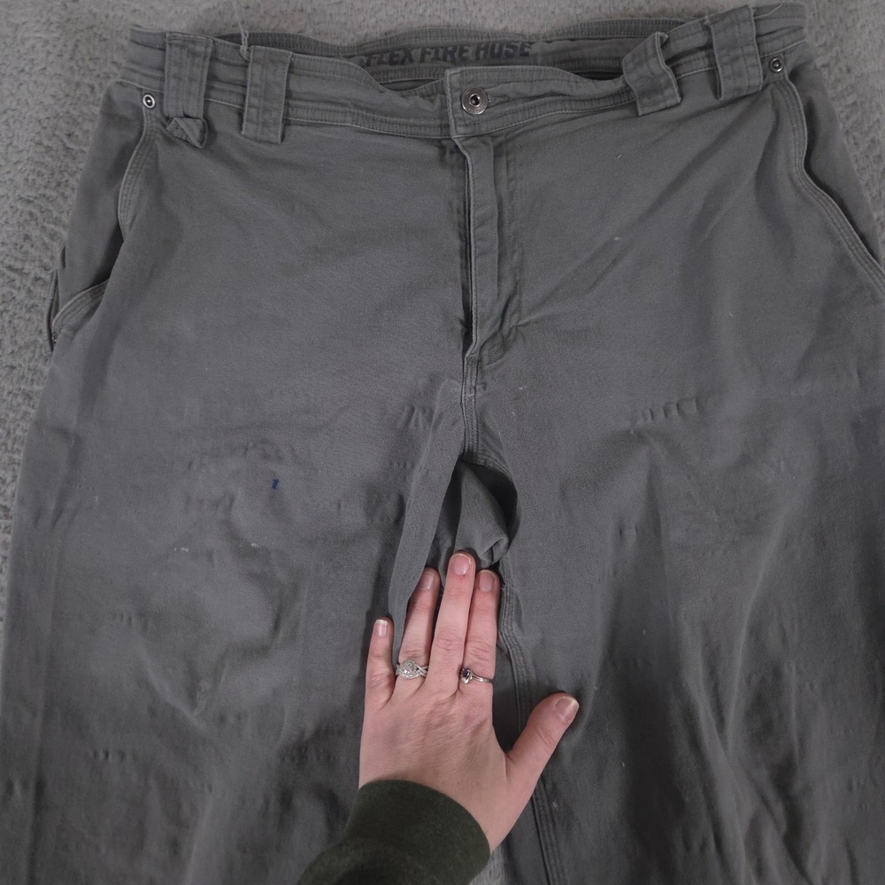 LOT OF 2 Duluth Trading Co Pants Mens 36x30 Grey DuluthFlex Fire Hose Carpenter - Picture 13 of 16